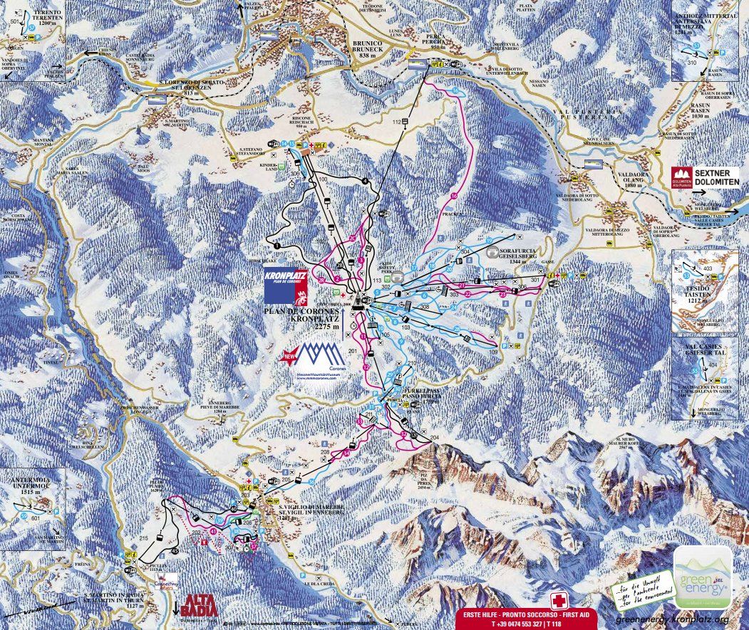 Kronplatz - Ski Resorts Italy - ski map - Ski Resorts Italy - slopes