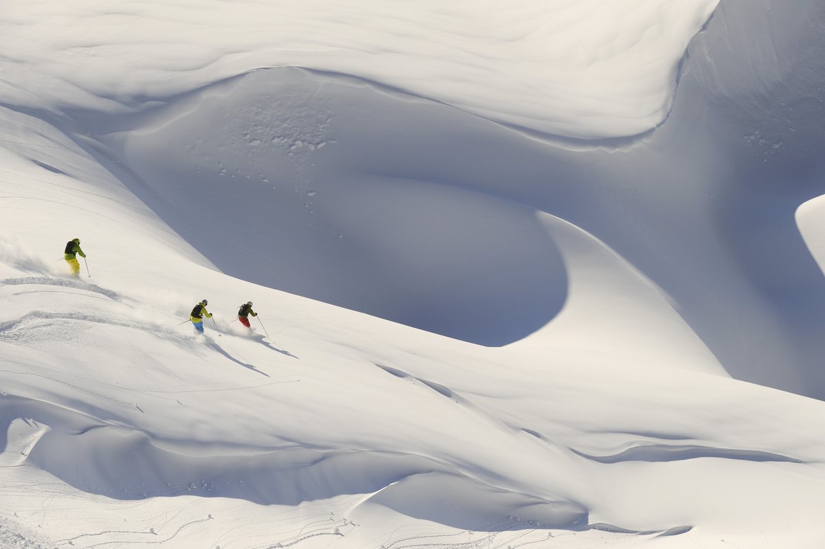 Alpine Skiing Deep Snow