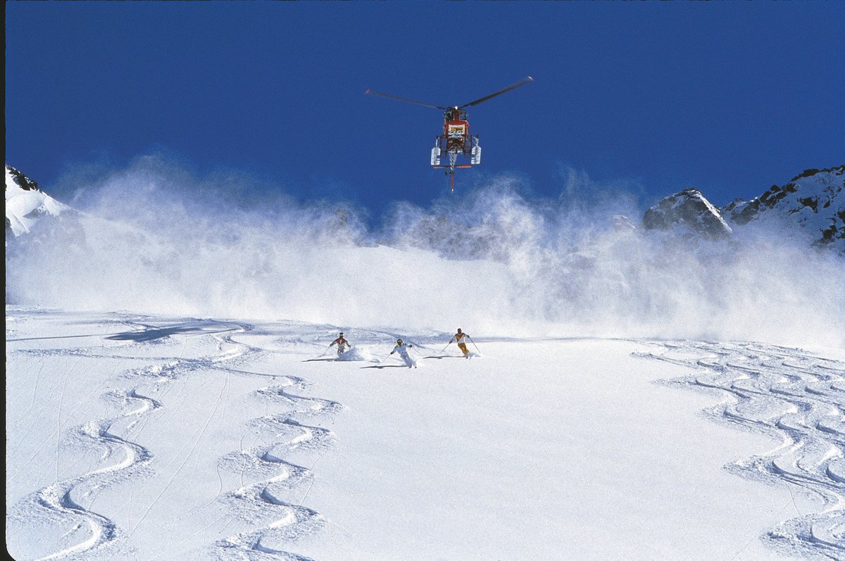 Alpine Skiing Helicopter Skiing