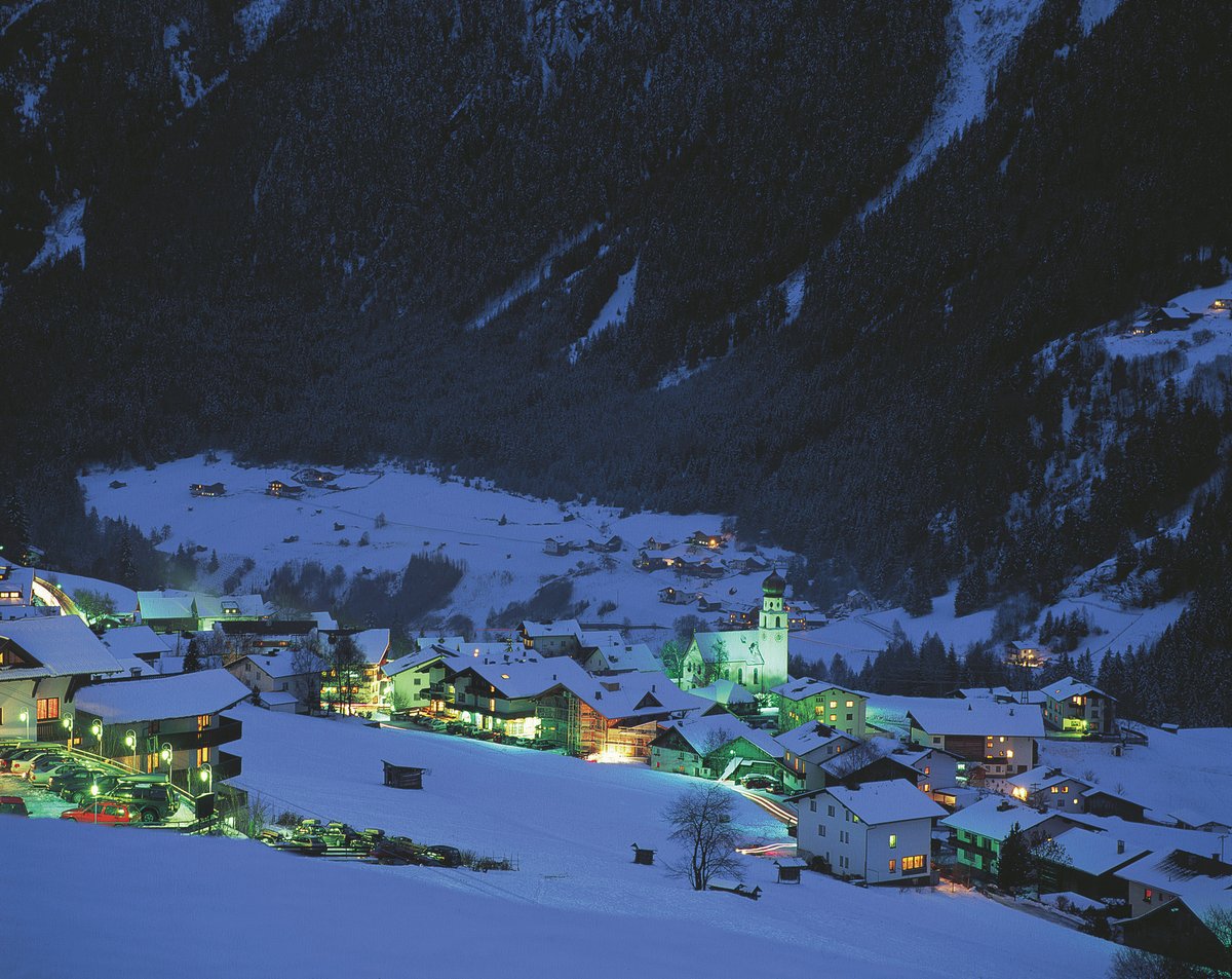 Jerzens Pitztal Area at Night Tyrol