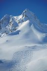 miniatura Ski Tracks in the Snow Tuxertal Valley