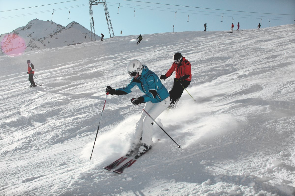 Skiing Stubai Tyrol